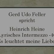 Heinrich Heine Lyrisches Intermezzo 46 Es Leuchtet Meine Liebe
