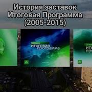 Сегодня Итоговая Программа Заставка