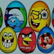 55 Surprise Eggs Minions Kinder Surprise Mickey Mouse Spongebob