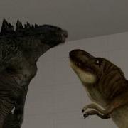 Godzilla 2014 And T Rex