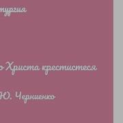 Елицы Во Христа Крестистеся