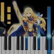 Sword Art Online Alicization Op Adamas Piano Tutorial Lisa