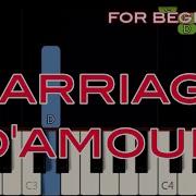 Clayderman Marriage D Amour Piano Tutorial Slow