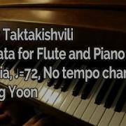 Piano Part Otar Taktakishvili Sonata For Flute And Piano Ii Aria 72