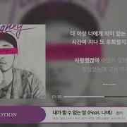 내가 할수 없는 말