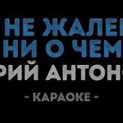 Антонов Я Не Жалею Ни О Чем Караоке