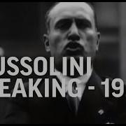 Mussolini Speech