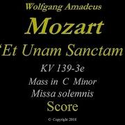 Mozart Kv139 3E Credo Et Unam Sanctam Score