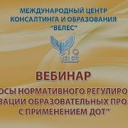 Направления И Модели Реализации Образовательных Программ С Применением Дот