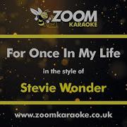 For Once In My Life Stevie Wonder Karaoke