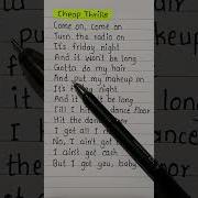 Come On Come On English Song Notation