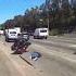 Honda Goldwing Crash Under 18 Wheeler Truck Rider Got Lucky Instagram Truckhstlr Motorcycle