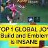 TOP 1 GLOBAL JOY Build And Emblem Mlbb Mobilelegends