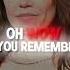 CAN YOU REMEMBER THE RAIN