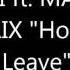 AVICII Feat MARTIN GARRIX Hold On Never Leave Lyrics
