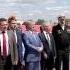 Самые большие флаг России и Знамя Победы на Поклонной горе в Москве