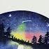 Galaxy Cat Watercolour Tutorial Video Step By Step 銀河星空貓水彩教學