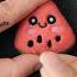 Cute Watermelon Keychain Satisfying Needlefelt Art