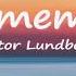 I Remember Victor Lundberg Lyrics