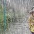 Heavy Rain Hits Rural Mountain Villages Comfortable Atmosphere In Rural Indonesia