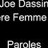 Joe Dassin La Première Femme De Ma Vie Paroles