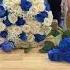 Blue And White Rose Bouquet Bouquet Roses Flowers