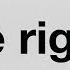 Endnote 1 What I Mean When I Say The Right