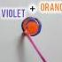Satisfying Colour Mixing Violet Orange Shorts Youtubeshorts