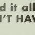 Justin Moore We Didn T Have Much Lyric Video