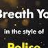 Police Every Breath You Take Karaoke Version From Zoom Karaoke