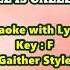 WHEN THE ROLL IS CALLED UP YONDER Karaoke Key F