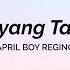 April Boy Regino Di Ko Kayang Tanggapin Aesthetic Lyric Video