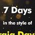 Craig David 7 Days Karaoke Version From Zoom Karaoke