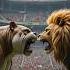 Lion Vs Bulldog The Colosseum Battle Begins Shorts Viral AnimalFight