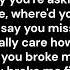 You Broke Me First Song By Tate McRae With LYRICS