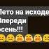 Впереди осень осень это лето не вернуть наше лето