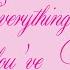 Give Me Everything You Ve Got