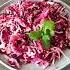 Салат с рыбой капустой и свеклой