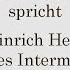 Heinrich Heine Lyrisches Intermezzo 20 Das Ist Ein Flöten Und Geigen