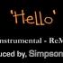 Lionel Richie Hello Instrumental ReMix