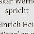 Heinrich Heine Lehn Deine Wang An Meine Wang