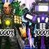 Upgraded Scientist Toilet 100 Vs Upgraded Titan TV Man 100 Skibiditoilet Viral