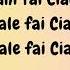 A Carnevale Fai Ciao Ciao Con Testo