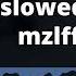 Mzlff STED D однополярности Slowed Reverb