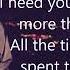 BRENNAN SAVAGE More Than Ever Lyrics OFFICIAL LYRICS