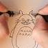 тоторо Totoro Anime левша правша Ambidextrousart Ambidextrous амбидекстр рисунок аниме