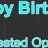 P Hill Happy Birthday Invested Option