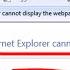Fix Internet Explorer Cannot Display The Page Diagnose Connection Problems Error In Windows 7