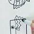 How To Draw A Fish With Basic Shape Dung Dang Dung Ve Learnonyoutube Drawing Cutedrawing Fish