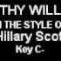 Thy Will In The Style Of Hillary Scott Karaoke With Lyrics